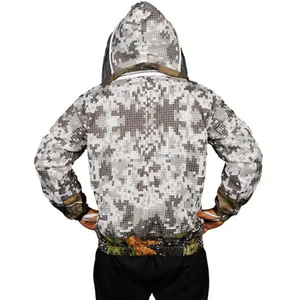 3 Couches Interlock Design Respirant Forêt Apiculture Veste Autoportante Amovible Voile Camouflage Sting Proof Bee Proof - Product Image 4