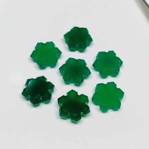 Cuentas de Piedra Preciosa de Ónice Verde Talladas a Mano en Forma de Fantasía de 15 mm, Piedras Naturales Sueltas al por Mayor para Joyería - Product Image 2