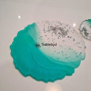 Bandeja de Resina Hecha a Mano, Vajilla Premium, Bandeja para Servir en Fiestas, Decoración del Hogar y Regalos, Tradebyd - Product Image 2