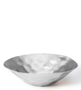 Bol de service martelé en acier inoxydable, mélange de laiton et d'acier de mariage fabriqué en inde, vaisselle de salle à manger de haute qualité - Product Image 5