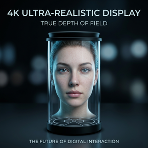 Vitrine interactive holographique IA 10,1 pouces pour affichage d'avisos, guide de réception, navigation et publicité, projection intelligente, OEM - Product Image 1