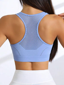 Sujetador deportivo de alta calidad y cómodo con logotipo personalizado para mujer, Sujetador deportivo para yoga, Sujetador deportivo sin costuras de alto soporte - Product Image 3