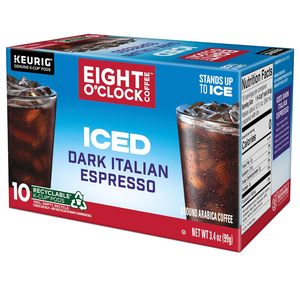 Café Eight O'Clock ICED Dark Italian, Cápsulas K-Cup Individuales Keurig, Café Helado Tostado Oscuro, 60 Unidades (6 Paquetes de 10) - Product Image 4