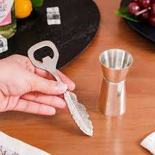 Abridor de Botellas de Aluminio con Forma de Hoja Plana de Estilo Clásico, Utensilios de Barra de Metal para Fiestas, para Uso en el Hogar, Hoteles y Restaurantes - Product Image 3