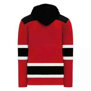 Maillot de hockey personnalisé en coton mélangé de haute qualité, sweat à capuche de hockey sur glace tendance avec logo brodé par sublimation - Product Image 6