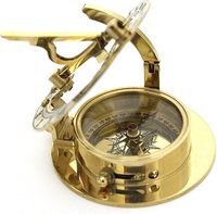 Boussole solaire maritime vintage, style antique moderne, modèle de sculpture fonctionnel de Londres, poli, cadeau pour père, provenance Chine