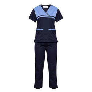 Ensembles de gommage élégant pour femmes en toile 100% coton de haute qualité avec logo personnalisé pour une utilisation hospitalière-Uniforme d'infirmière médicale de marque privée - Product Image 5