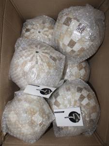 Boule décorative d'incrustation d'os dans la conception blanche brillante de couleur avec le trou de taille faite sur commande - Product Image 4