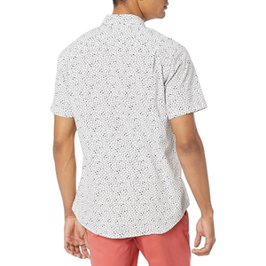 Camisas de vestir de algodón para hombre, camisa de manga corta elástica sin arrugas, sólida, informal, formal, de negocios, con botones, para fiesta de graduación - Product Image 2