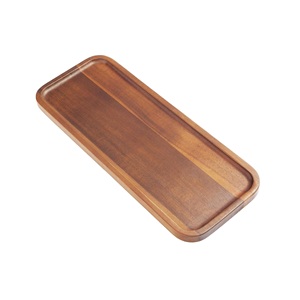 ถาดเสิร์ฟและจานไม้เนื้อแข็งอะคาเซีย ชุดถาดเสิร์ฟไม้ - Product Image 2