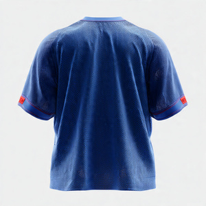 Camiseta de Fútbol Ligera de Manga Corta de Malla, Camiseta de Entrenamiento de Fútbol de Secado Rápido - Product Image 5