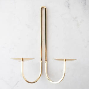 Bougeoir mural en métal revêtu de fer noir aux meilleurs prix Décoration de mariage d'intérieur - Product Image 6