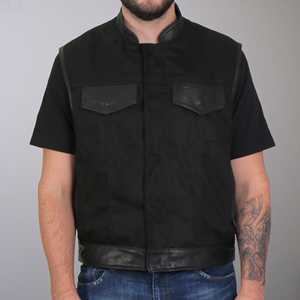 Chaleco de cuero de motociclista para hombre al por mayor | Chaleco de cuero de motociclista de primera calidad | Chaleco de montar Super Rider duradero - Product Image 1