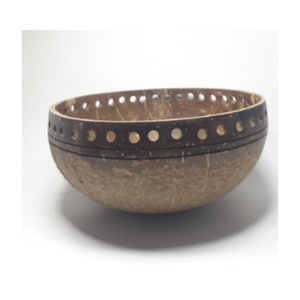 ชามกะลามะพร้าวธรรมชาติสีธรรมชาติหลายขนาด - Product Image 3