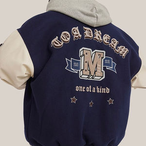 Custom Men Winter Jacket Embroidery <b>Patch</b> Warm New College Jacket Bomber Letterman Varsity Jacket for Men 2025 - Product Image 5