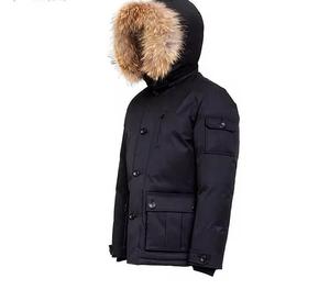 Manteau d'hiver en duvet long pour femmes Veste en duvet matelassée à capuche avec capuche en vraie/fausse fourrure - Product Image 4
