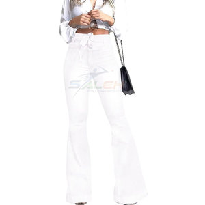 Pantalones de Invierno de Moda para Mujer, Cintura Media, Frente Plano, 100% Algodón, Ecológicos, Cómodos - Product Image 1