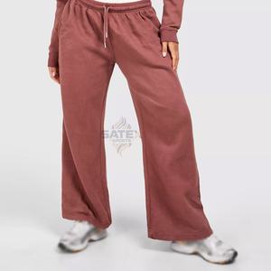 Survêtement décontracté d'hiver pour femme, à capuche, délavé à l'acide, avec cordon de serrage, grande taille, imprimé, orné de strass, 100 % coton respirant - Product Image 3