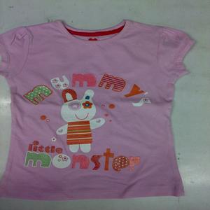 Camiseta de cuello redondo Smart Look 100% algodón para niñas disponible en diferentes métodos de impresión seleccionados a mano para la venta - Product Image 6