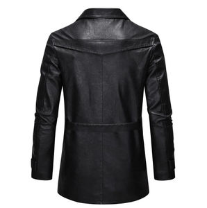 2026 New Arrival Vintage-Style Leather <b>Coat</b> for <b>men</b> crafted for comfort, warmth, and a rugged yet refined outerwear look - Product Image 3