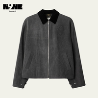 Chaqueta Larga de Mezclilla Vintage para Hombre con Cuello Alto, Impermeable, Transpirable, Reversible, Anti-UV y de Secado Rápido