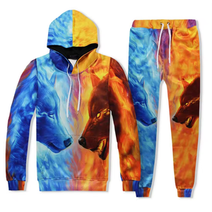 Vente en gros de vêtements de sport unisexes pour hommes et femmes avec logo personnalisé, survêtements de sport en polaire polyester à sublimation, techniques imprimées - Product Image 1