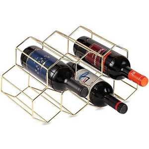 Elegante estante de almacenamiento de vino acrílico transparente de 6 botellas para Cocina - Product Image 6