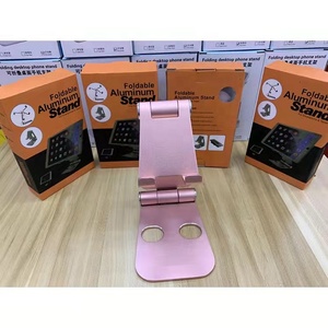 Soporte de teléfono móvil portátil de aluminio de altura ajustable y Flexible universal soporte de teléfono de Metal giratorio 360 <span class=keywords><strong>para</strong></span> escritorio - Product Image 6