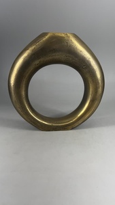 Vase à fleurs en métal noir, finition antique, design en pétales, vase à fleurs pour la décoration de la maison - Product Image 6