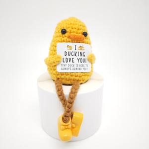 Handmade Funny-Faced Crocheted Duck <b>Plush</b> Best-Selling Wholesale Product for All Ages for Graduation & Daily Gifts All Ages - Product Image 5