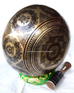 Haute qualité Gaurab tibétain fait à la main en laiton bols chantants Feng Shui Design fait au Népal pour Yoga méditation guérison Art à collectionner - Product Image 3