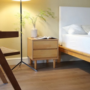 The Charm Nightstand Made Mahogany <b>Wood</b> In Natural Finish High Quality Material For Bedroom Furniture - Product Image 6