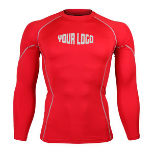 Ventes en gros de rashguards de Jiu-Jitsu brésilien personnalisés, mélange polyester/spandex, manches longues, unisexe, service OEM - Product Image 5