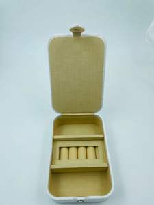 Customized Velvet Wood Fabric Jewelry <b>Box</b> Bird Rectangular Design Hand Beaded Embroidered Customized Color Size Storage - Product Image 3