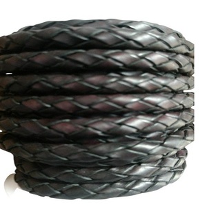 Pulsera y collar de cuero de vaca trenzada hecha a mano de alta calidad de la India para la fabricación de joyas-Venta al por mayor - Product Image 1