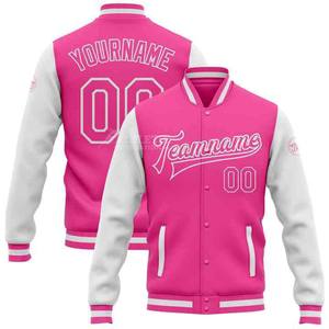 2025 chaqueta de béisbol universitaria informal con bordado de mangas de cuero con logotipo personalizado para hombre, chaquetas de hombre con nombre del equipo Letterman OEM - Product Image 5