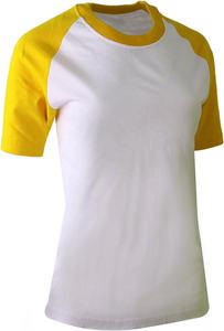 Top qualité femmes à manches courtes col rond 100% coton 160gsm OEM Bangladesh Raglan T-Shirt en gros BD - Product Image 3