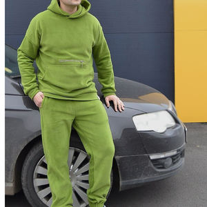 Survêtement Hommes 1/4 Sweat À Capuche Zip Cargo Hommes Slim Fit Survêtement Ensemble 1/4 Quarter Zip Hoodie Tapered Cargo Joggers S - 2XL - Product Image 2