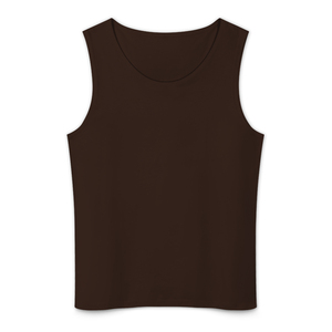 Venta al por mayor de camisetas sin mangas para hombre, cuello redondo, algodón transpirable con spandex, secado rápido, anti-pilling, tejido liso, logotipo frontal - Product Image 4