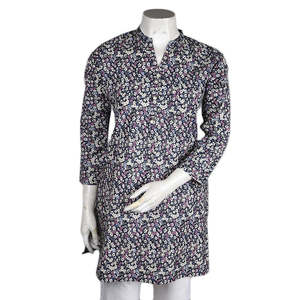 คุรตีผ้าฝ้ายพิมพ์ลายสำหรับผู้หญิง - หลายสี - Product Image 4