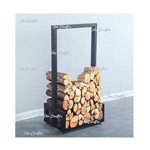 Hexagon Shape Iron Log <b>Rack</b> Holder With Premium Quality Firewood Log <b>Storage</b> <b>Rack</b> For Garden Accessories - Product Image 3