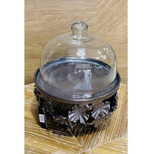 Metal <b>Cake</b> <b>Stand</b> Display Bowl with Glass <b>Dome</b> Lid Wedding Tableware Aluminum Snacks/Pastries and Cookies Serving Display <b>Stand</b> - Product Image 5