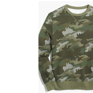 Stylish Winter Camouflage Fleece Breathable Cotton-Polyester Crew Neck Lined <b>Pink</b> Pattern Unisex Street Fashion Sweatshirt - Product Image 5