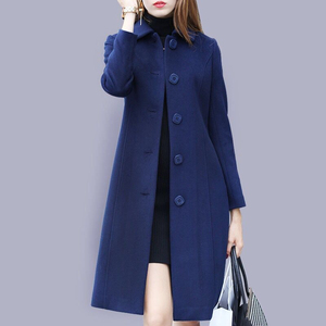 Wholesale New Winter Women's Fashion Warm Breathable Waterproof Casual Long Slim Windbreaker Jacket Topcoat for Sale - Product Image 3