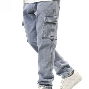 Pantalones vaqueros de moda para hombre de diseño personalizado 2025, Pantalones vaqueros de cintura alta, nuevo estilo, pantalones vaqueros de talla grande transpirables personalizados - Product Image 1