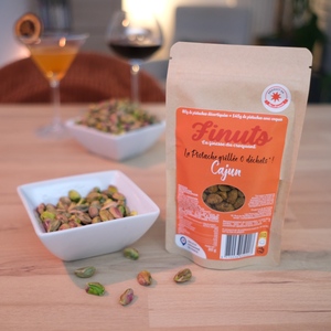 Pistachos Secos Tostados Artesanales Franceses Finuts con Especias Cajun, Alta Calidad, Paquete de 500g, Sin Aceite de Palma, Sin Aditivos, Sabor Intenso - Product Image 2