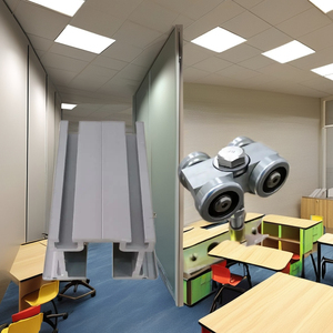 <span class=keywords><strong>Rail</strong></span> de <span class=keywords><strong>porte</strong></span> <span class=keywords><strong>coulissante</strong></span> pliable en alliage d'aluminium 3m gris <span class=keywords><strong>pour</strong></span> hôtel, salle de sport, faible bruit, anti-rouille, <span class=keywords><strong>porte</strong></span> de garage mobile extérieure - Product Image 2