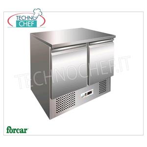 Équipement de réfrigération pour cuisine commerciale Forcar G-SS45BT, table congélateur 2 portes LT.240 Temp. -12/-18C Classe D Gaz R290 Mod - Product Image 2