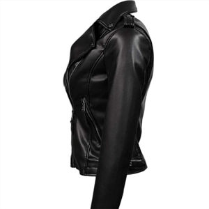 Nurak Customized 2026 Classical New Design Women Genuine Leather <b>Jacket</b> With High Quality Ladies Leather <b>Jacket</b> Top Quality - Product Image 4