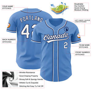 Gran oferta, camisa de béisbol raglán de poliéster 100% en blanco personalizada/camiseta de béisbol personalizada con botones - Product Image 6